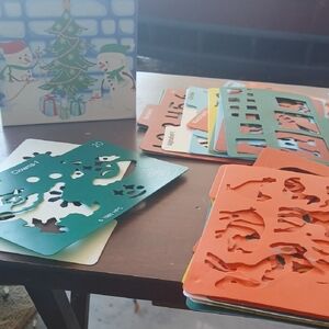 Colorful Holiday Stencil Set